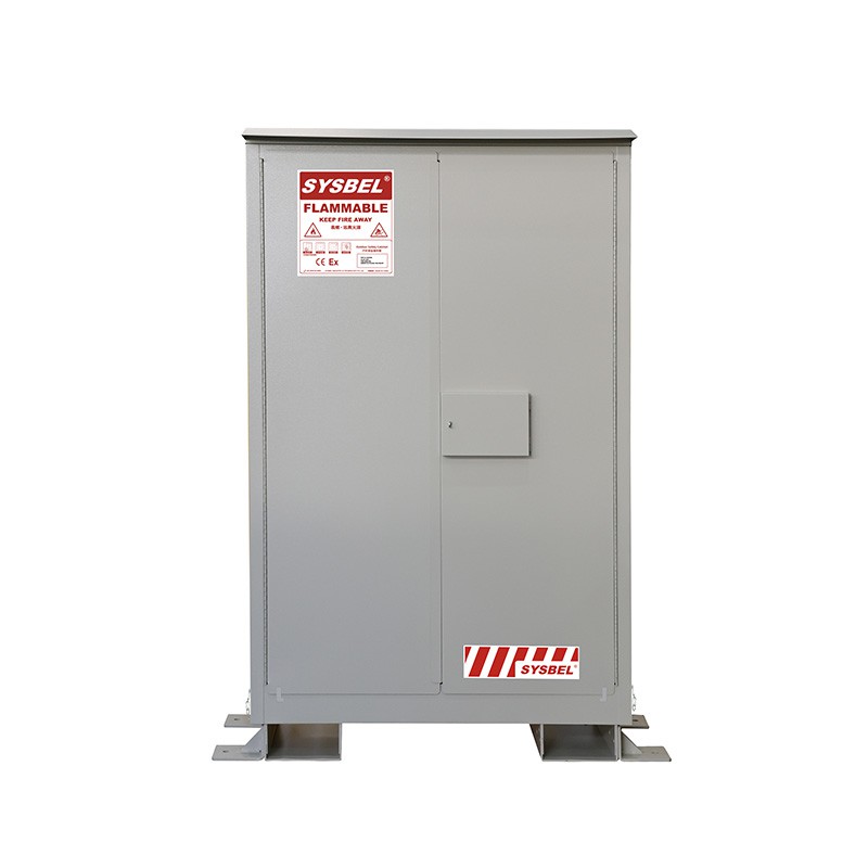 Varnostna omara za vnetljive tekočine na prostem 45 galon|Vremensko odporno ognje-odporno shranjevanje – SYSBEL WA510024Z